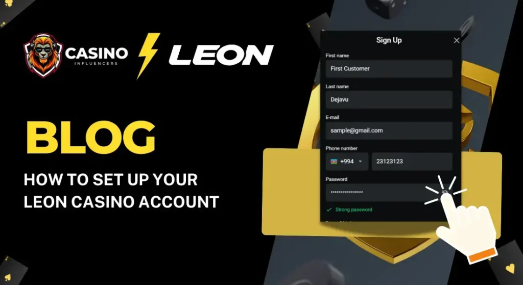 How to Set Up LEON Casino Account